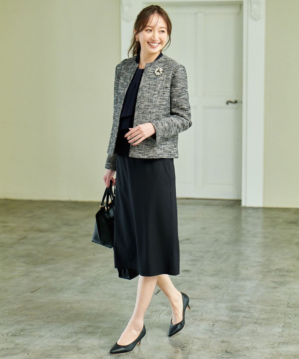 ANY L 【洗濯機可/2WAY】ボウタイブラウス 