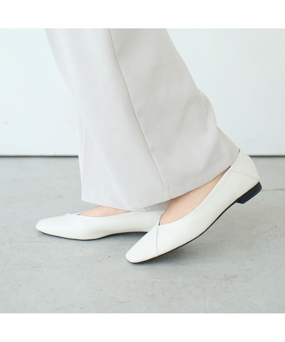 MODE ET JACOMO <carino>スクエアトゥバレエシューズ 