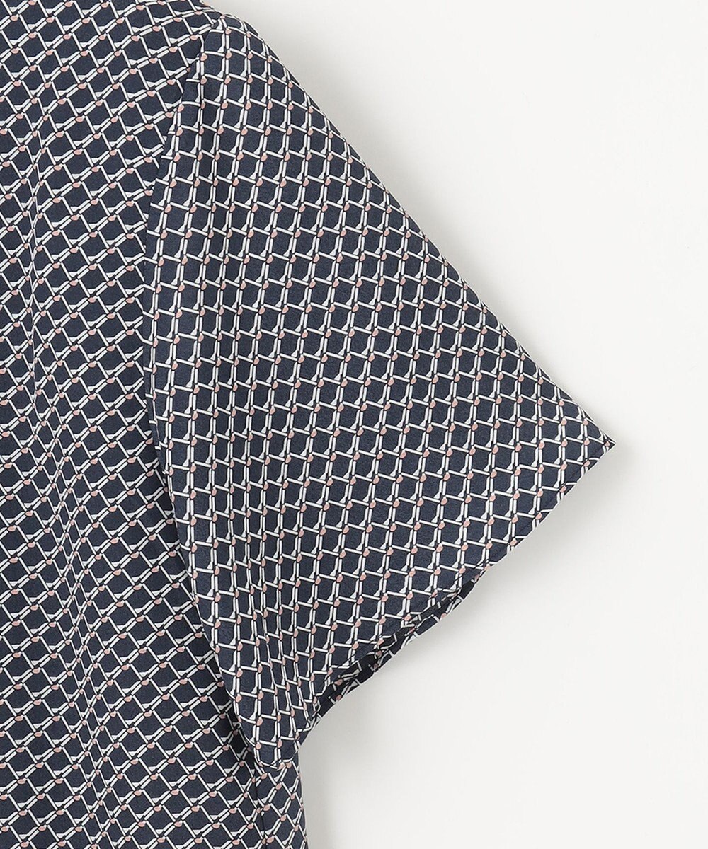 J.PRESS LADIES 【2WAY】幾何プリント ボウタイ カットソー 