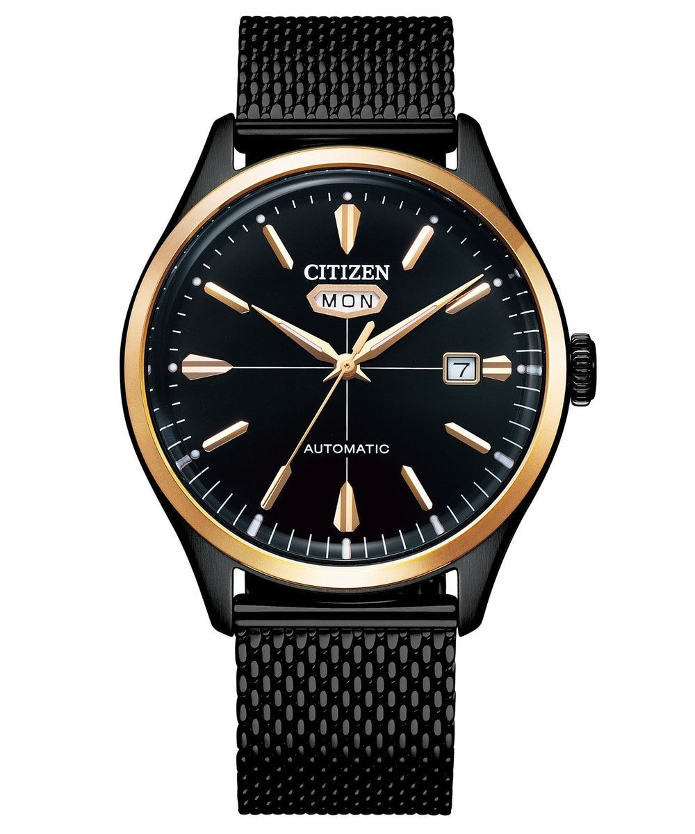 CITIZEN 【レトロ感のある機械式時計】60年代デザインにインスパイア CITIZEN C7 日付・曜日表示 ブラック