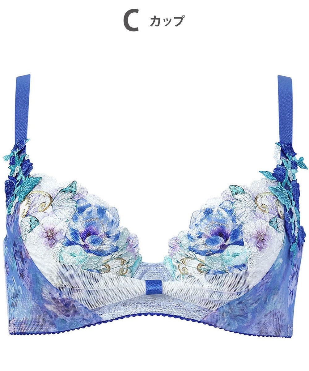 WACOAL 【リボンブラ 脇すっきり】 ブラジャー 脇高設計 着やせシルエット 動いても谷間キープ Gカップまで対応 大きいサイズ レディース BXB483 /ワコール 