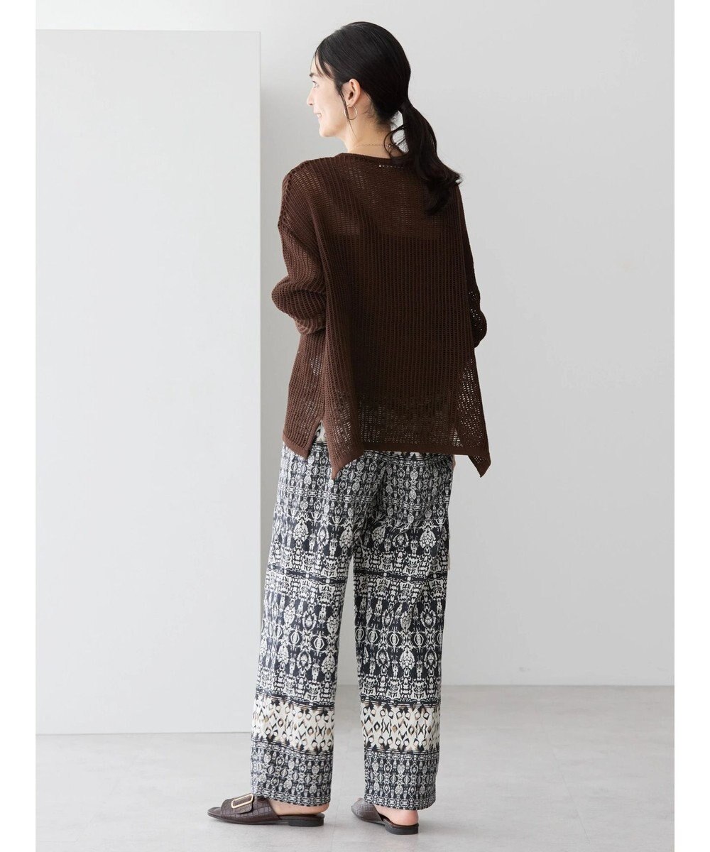 AMERICAN HOLIC 透かし編みメッシュニットプルオーバー 