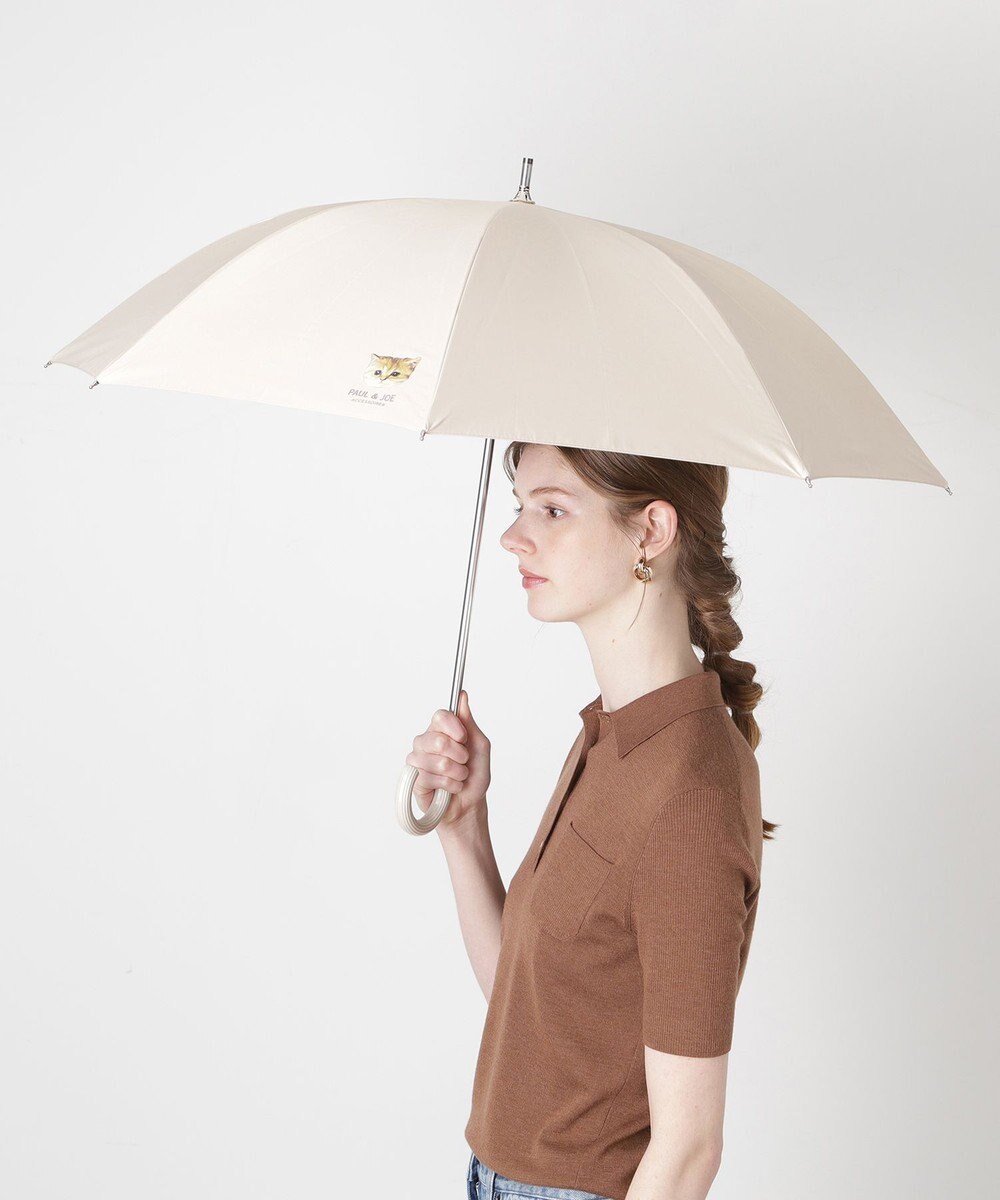 MOONBAT 【一級遮光/軽量】PAUL & JOE 晴雨兼用 日傘 長傘 ワンポイント ヌネット 