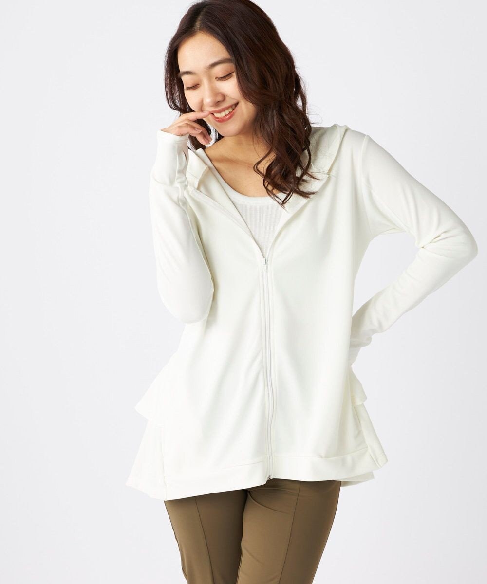 OP／FILA 【Ocean Pacific】バックフリルラッシュガード パーカー 