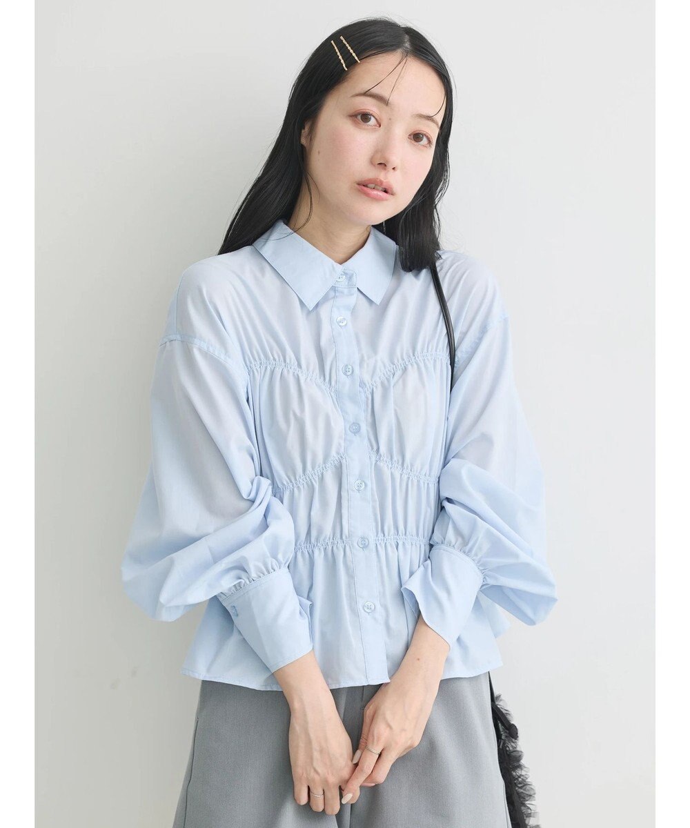 earth music&ecology ビスチェライクシャーリングシャツ 