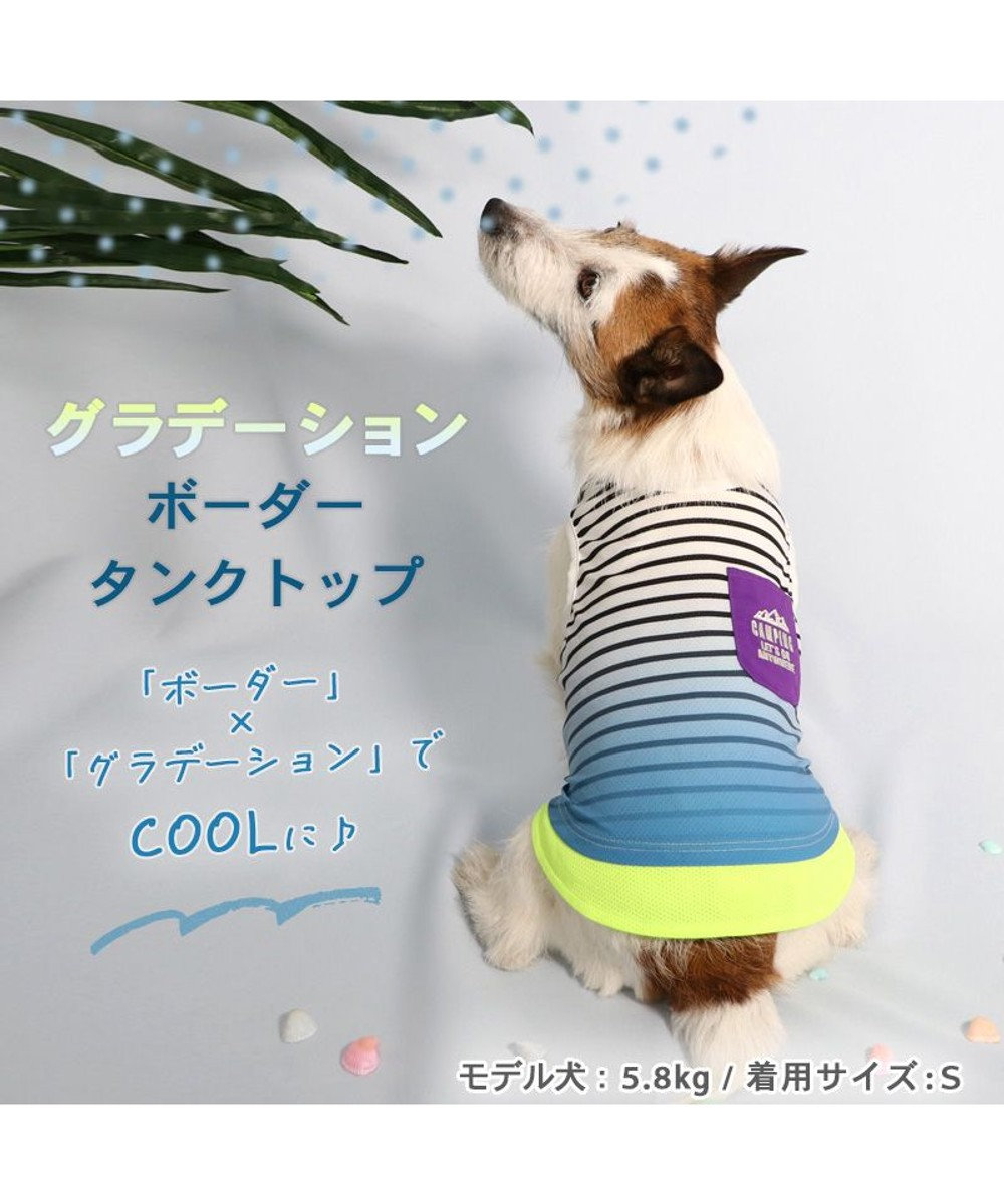 PET PARADISE 犬の服 夏 ひんやり クール メッシュ 接触冷感 虫よけ グラデーション タンクトップ 【小型犬】クールマックスエコメイド 