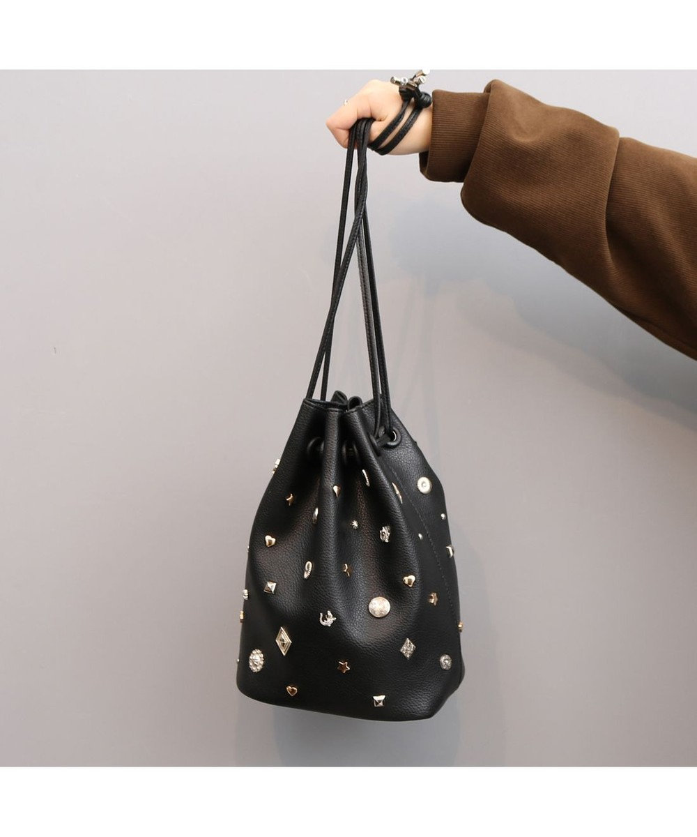 UNBILLION カカトゥ kakatoo / WEB限定ビジューミックスチャーム ドロストバッグ 