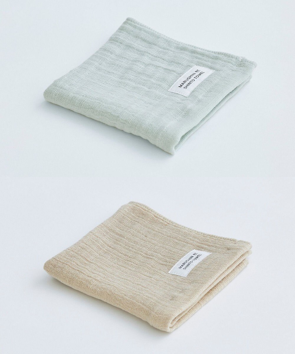 SHINTO TOWEL ランダムガーゼ ハンドタオル2枚セット 