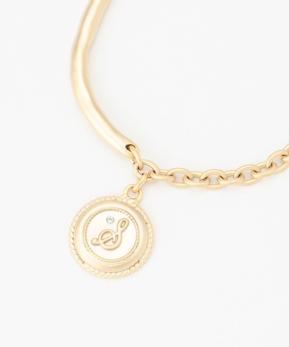 J.PRESS LADIES 【WEB限定・リバーシブル】 イニシャルコイン ブレスレット 