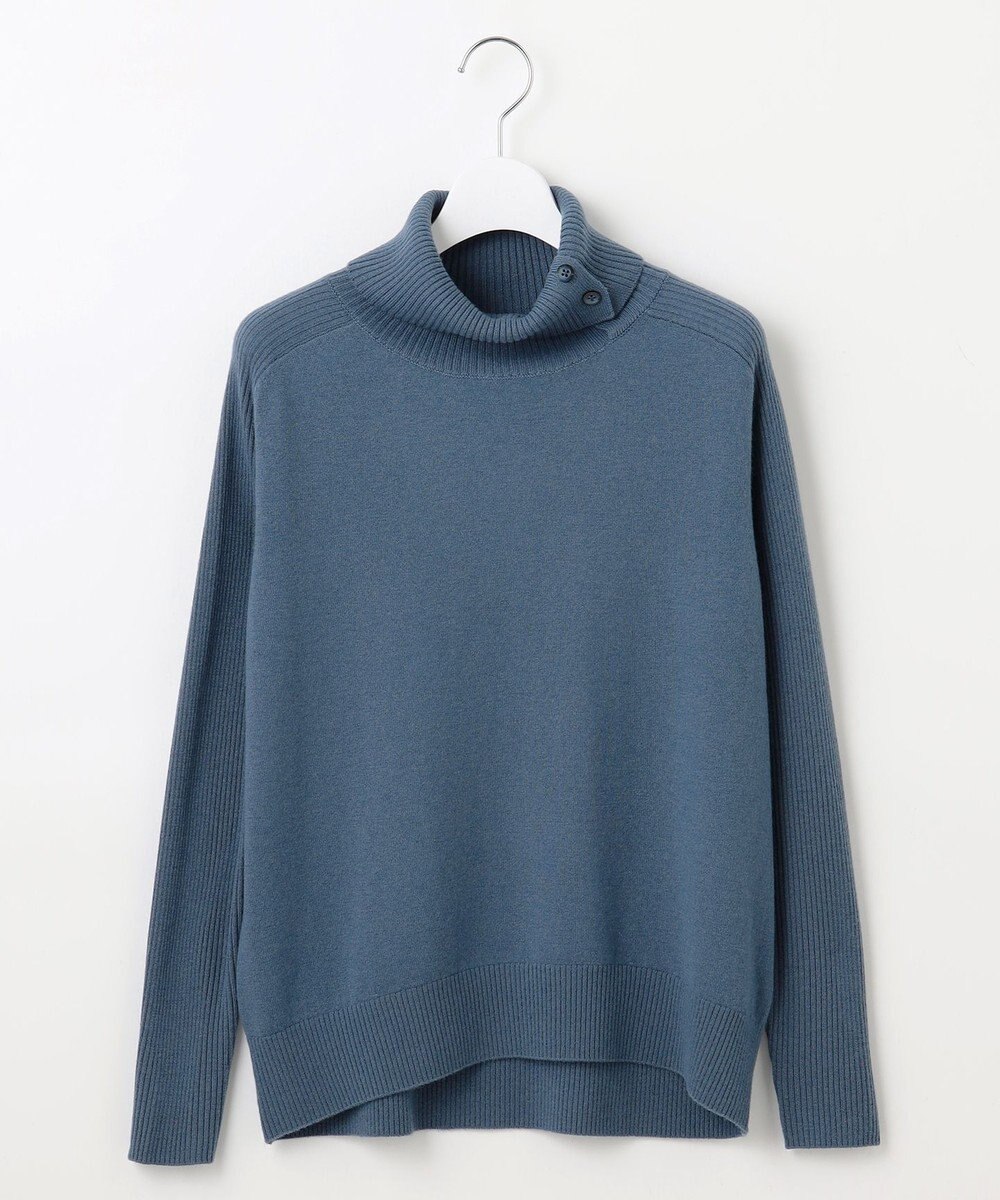 J.PRESS LADIES L 【洗える】SOFT TOUCH WOOL リブ切り替え ニット 