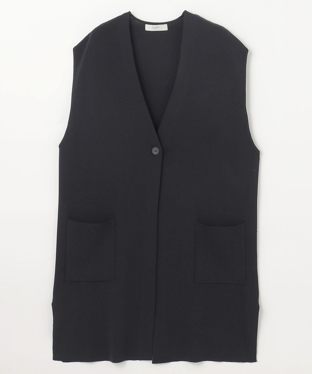 ANY L ロングニットジレ 