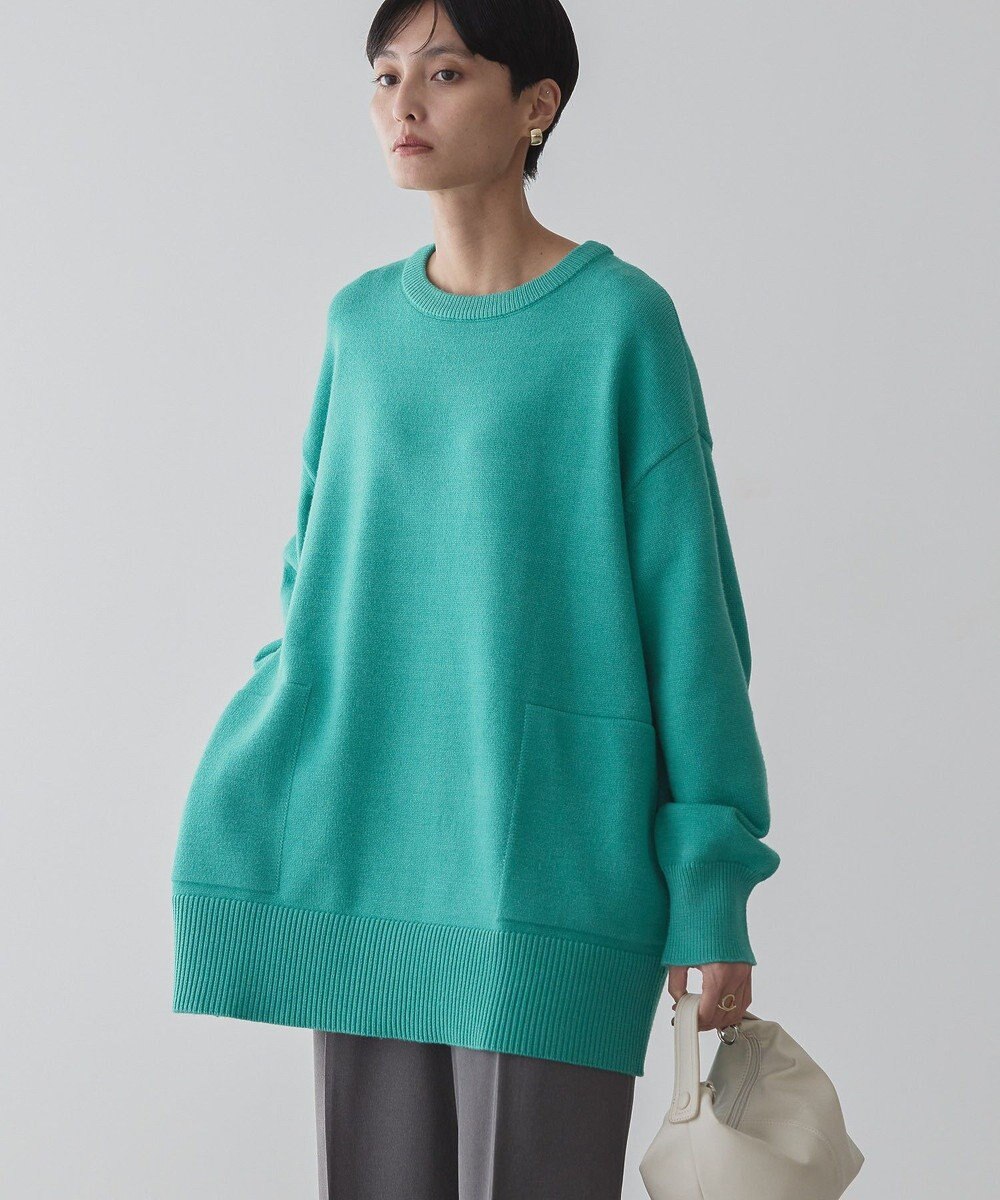 AMERICAN HOLIC サイドポケットロングニットプルオーバー 