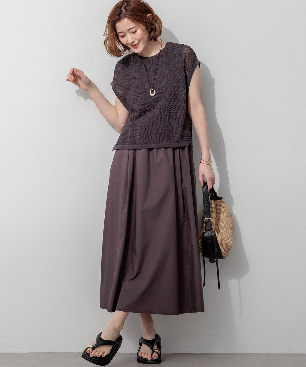 23区 レザータッチトング サンダル 