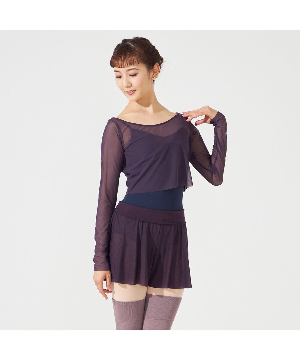 Chacott チュールショートトップ 