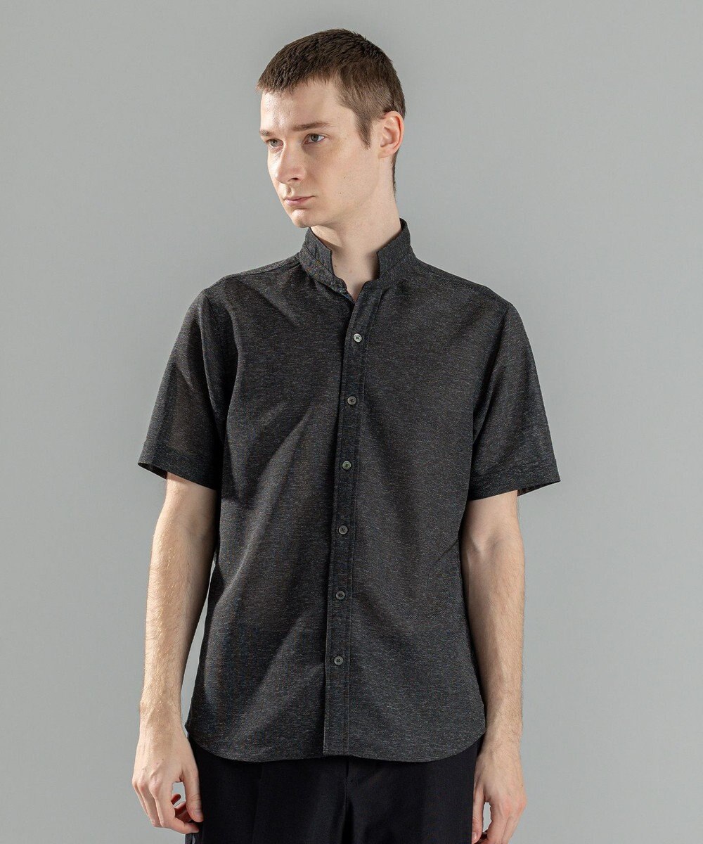 JOSEPH HOMME 新素材【軽量/通気性/清涼感/洗える/ストレッチ】レノクロスストレッチ　ウィングカラー半袖シャツ 