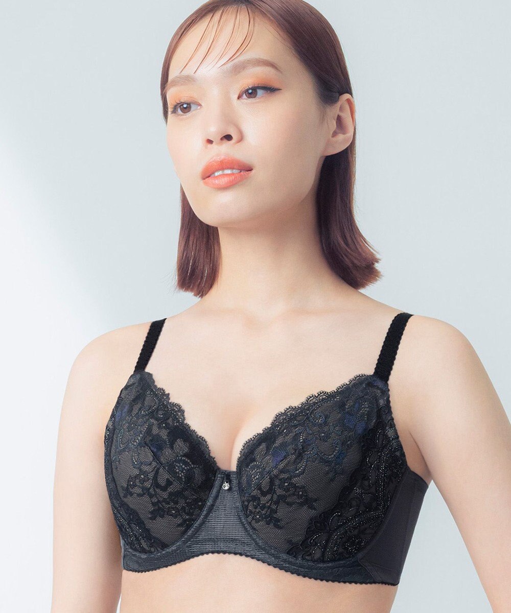 Wing ブラジャー Wing Lesiage バストを小さく見せる 脇すっきり フルカップブラ 【6000シリーズ】 小さく見せるブラ PB6001 ウイング／ワコール 