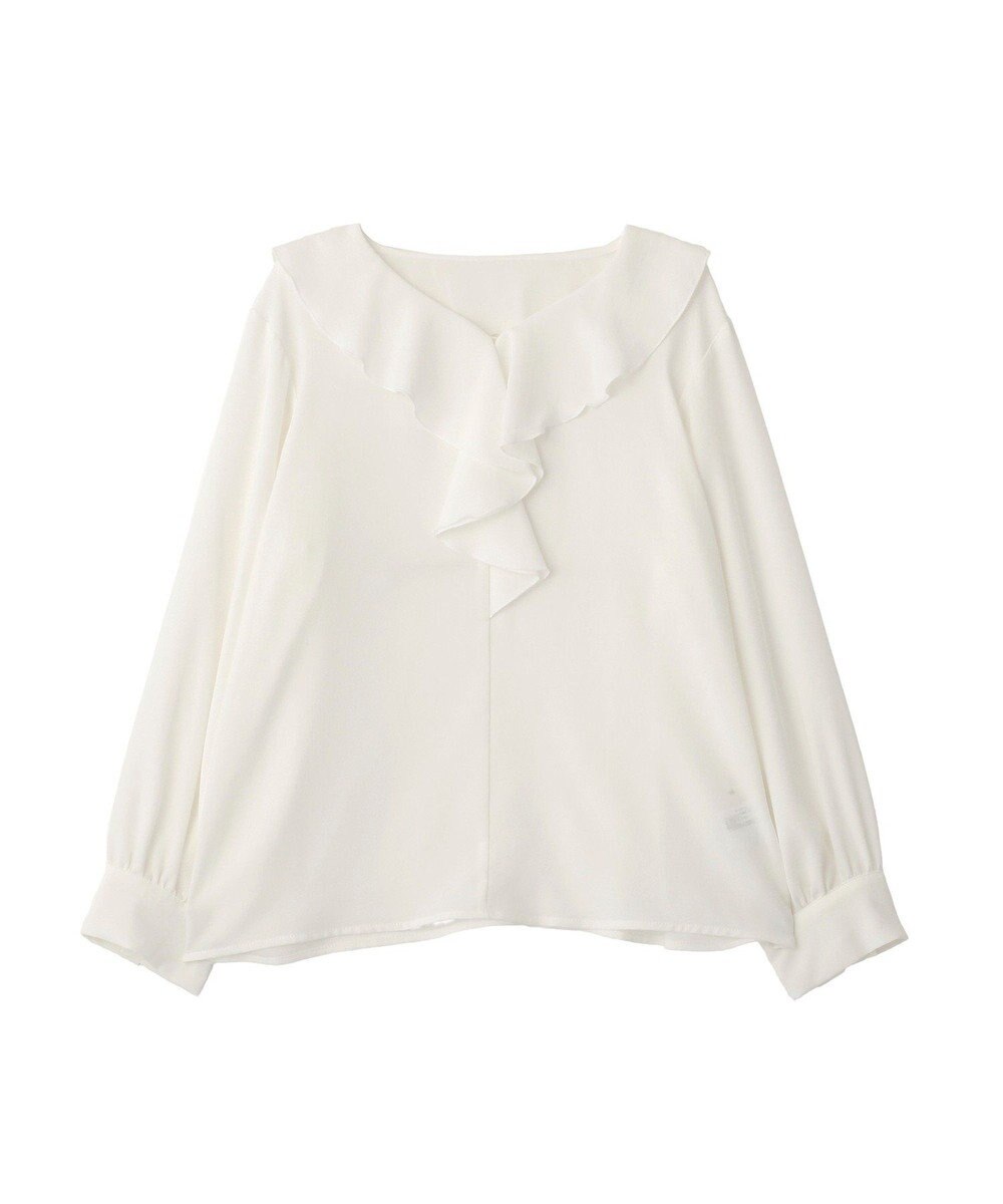 YECCA VECCA ラッフルブラウス 
