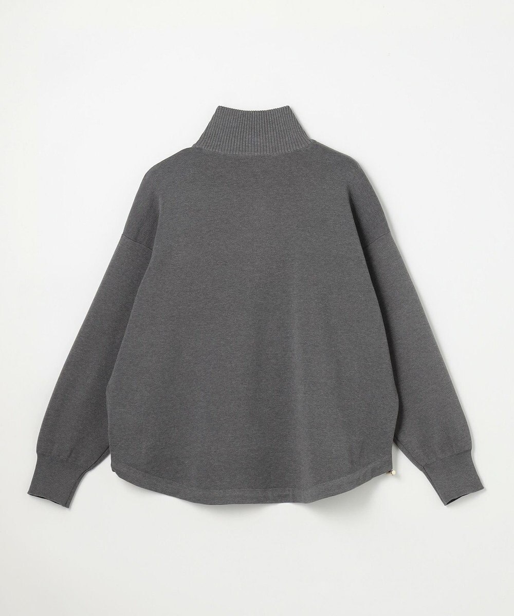 ANY L スウェットライクハーフジップニット 