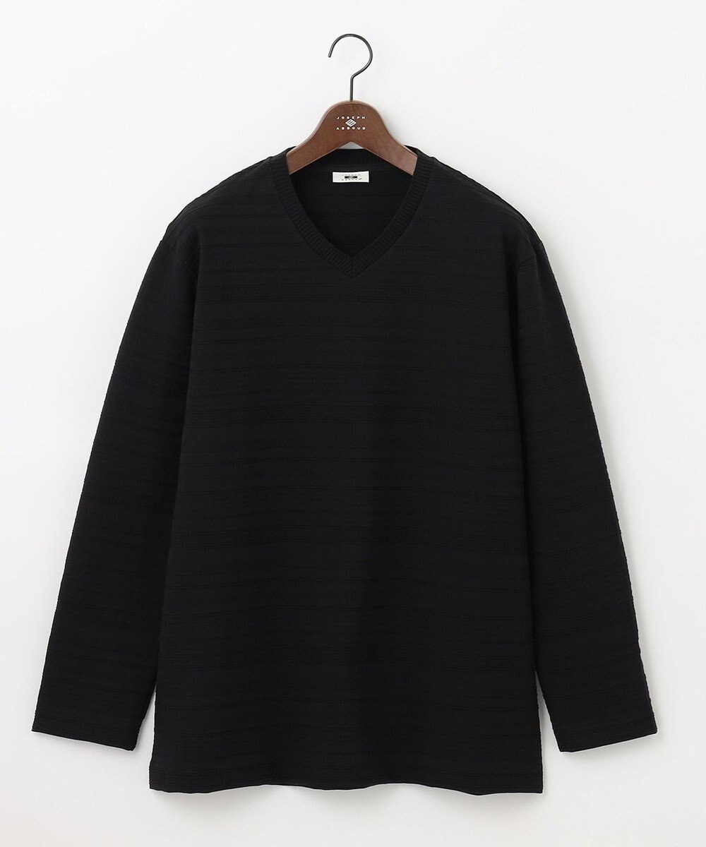 JOSEPH ABBOUD 【キングサイズ・オーガニックコットン】リンクスボーダーTシャツ 