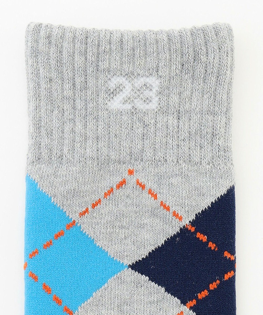 23区GOLF 【MEN】アーガイル柄レギュラーソックス 