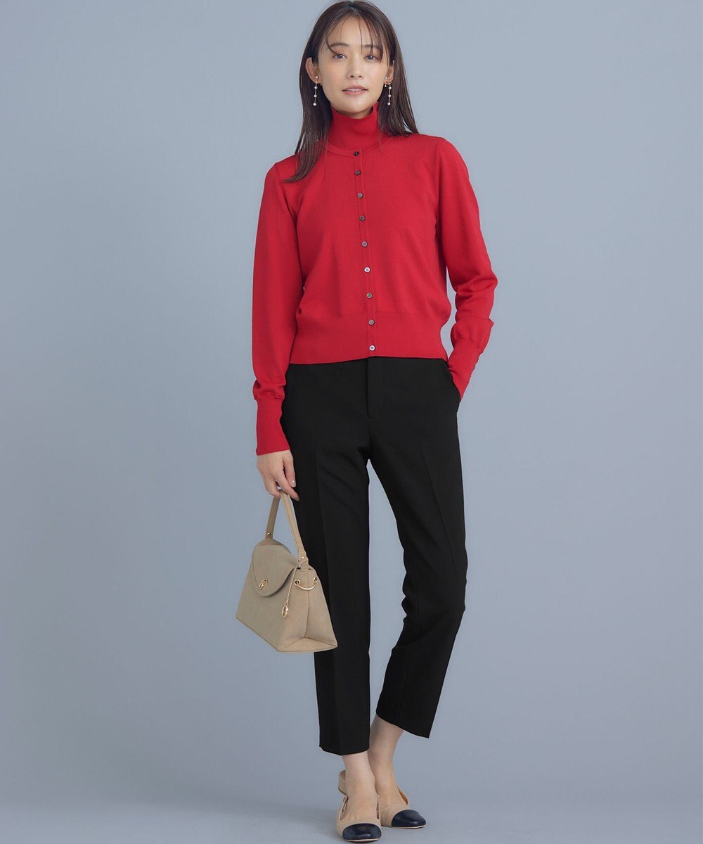 組曲 L 【6色展開・UVケア】クルーネックモダンカーディガン 