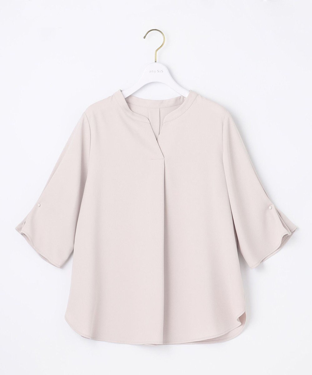 ANY SIS 【洗える】カフリングポイント ブラウス 
