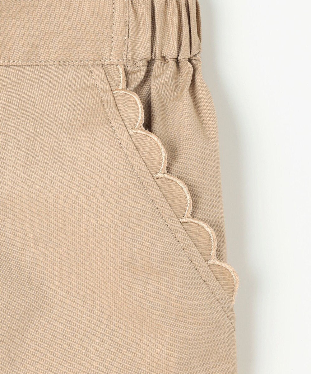 組曲 KIDS 【110-140㎝】スカラップポケット７分丈 パンツ 