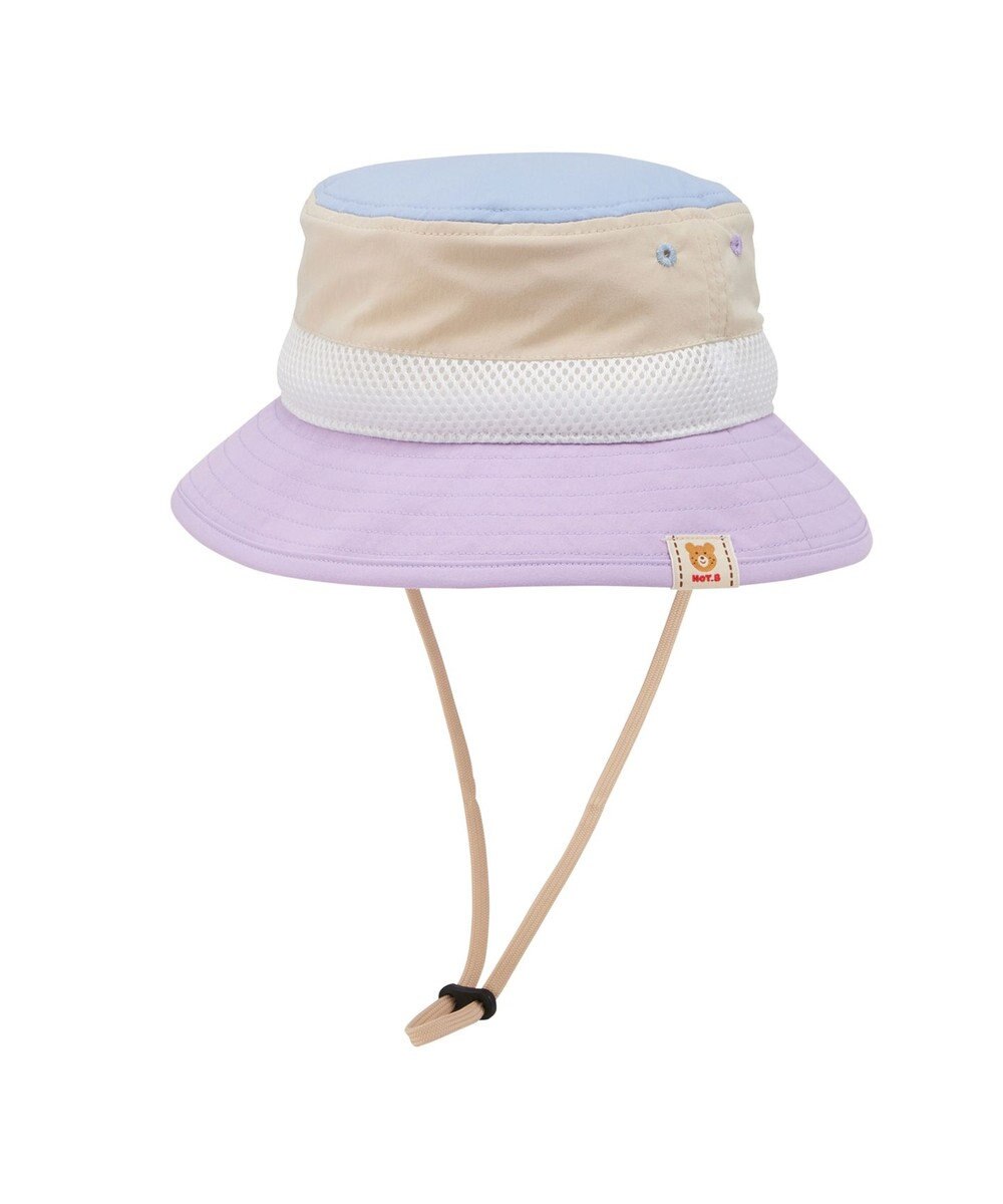 MIKI HOUSE HOT BISCUITS 【48-54cm】 日よけ付き サファリハット 