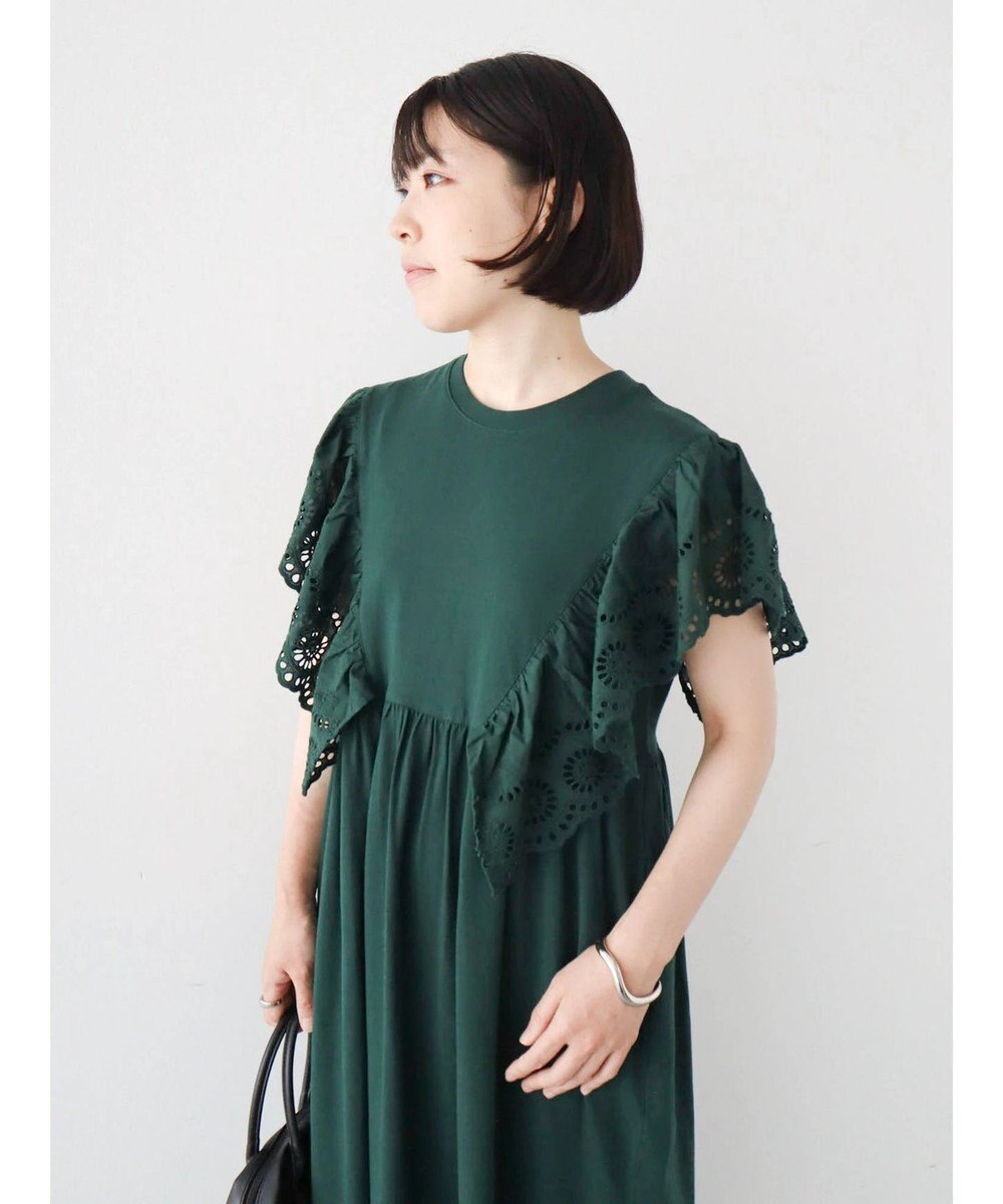 Green Parks ・ＳＵＧＡＲ　ＳＰＯＯＮ　ショルダー刺繍レースワンピース 