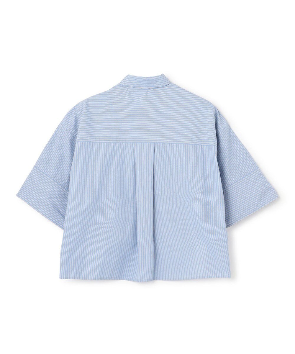 NAVE 【ReNAVE・セットアップ可/洗える/接触冷感/UVケア】コットンポリブロード クロップドシャツ 