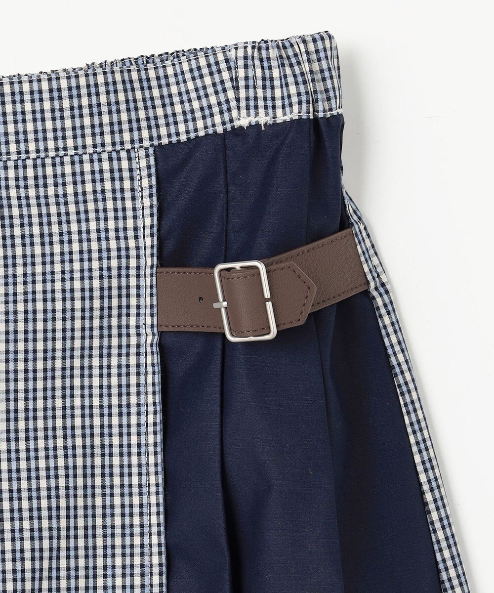 組曲 KIDS 【150-170㎝】 チェックプリーツ キュロット 