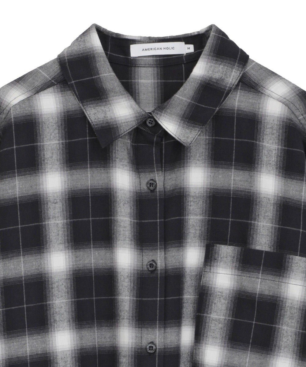 AMERICAN HOLIC ビエラ起毛チェックシャツ 