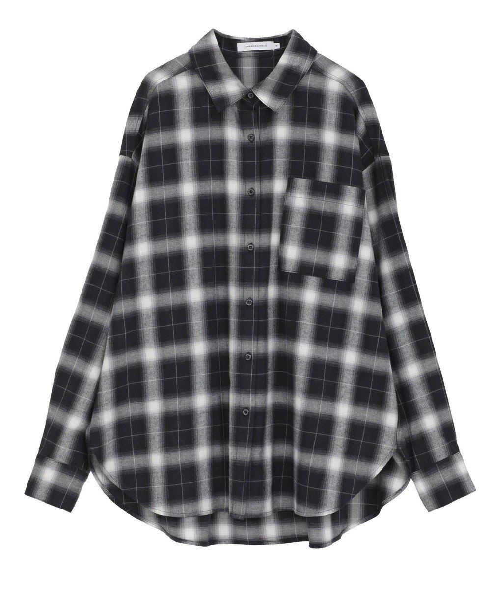 AMERICAN HOLIC ビエラ起毛チェックシャツ 