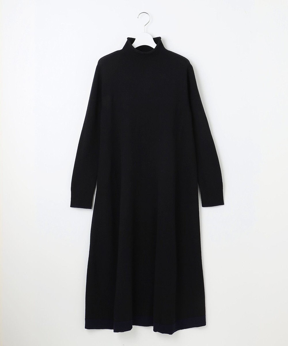 自由区 【洗える】セミウーステッドウールニット ワンピース 