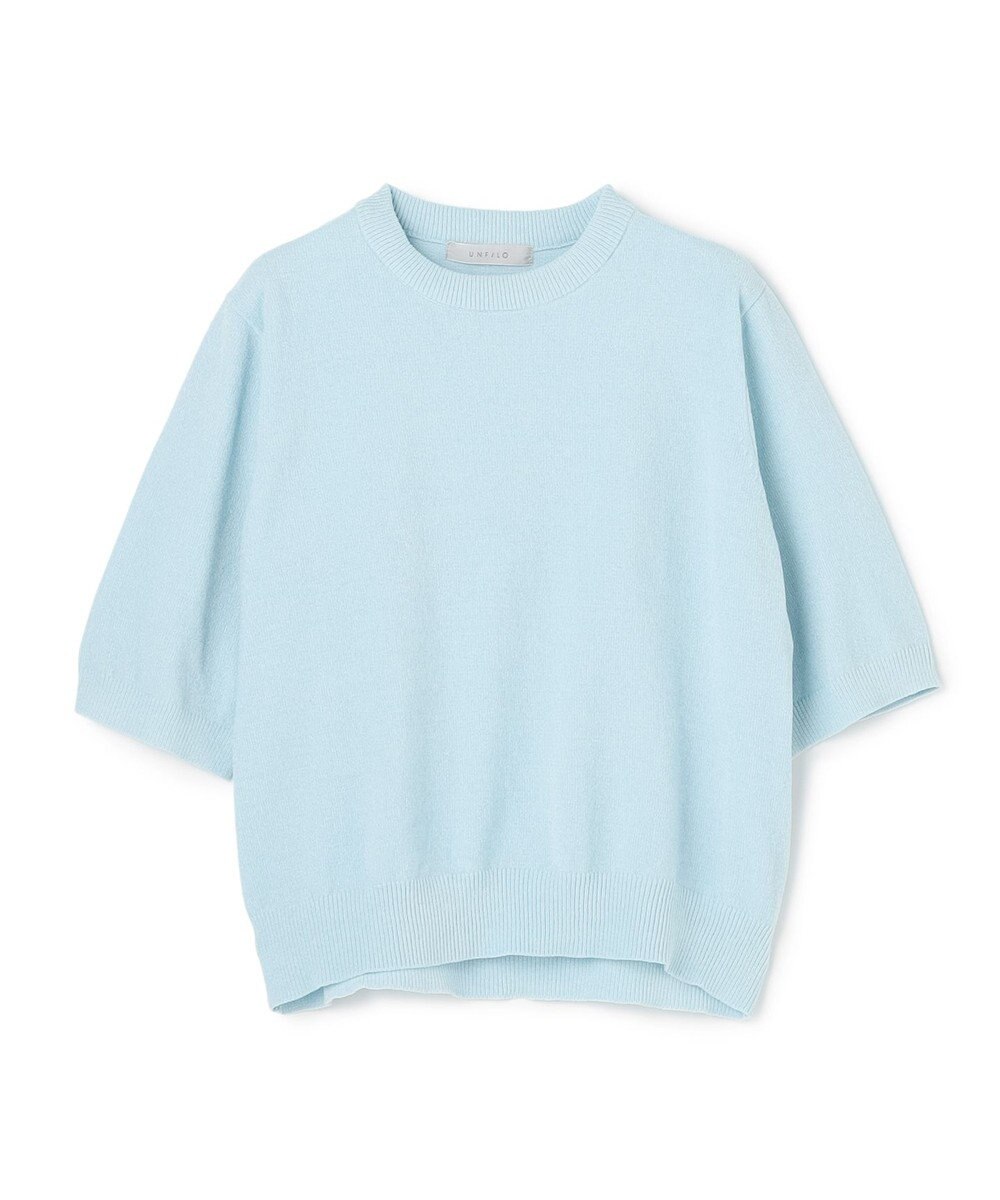 UNFILO L ベロアモール ハーフスリーブニット 