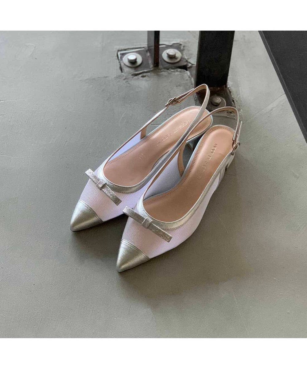 MODE ET JACOMO <MODE ET JACOMO>リボンモチーフチュールバックベルト 