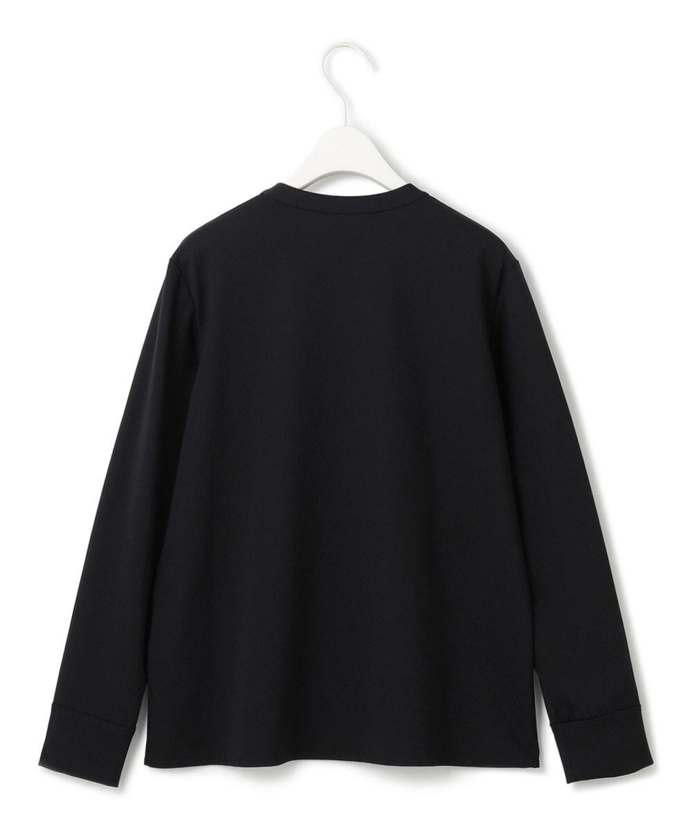 ICB L 【洗える】コンパクトモクロディ バンドカラーカットソー 