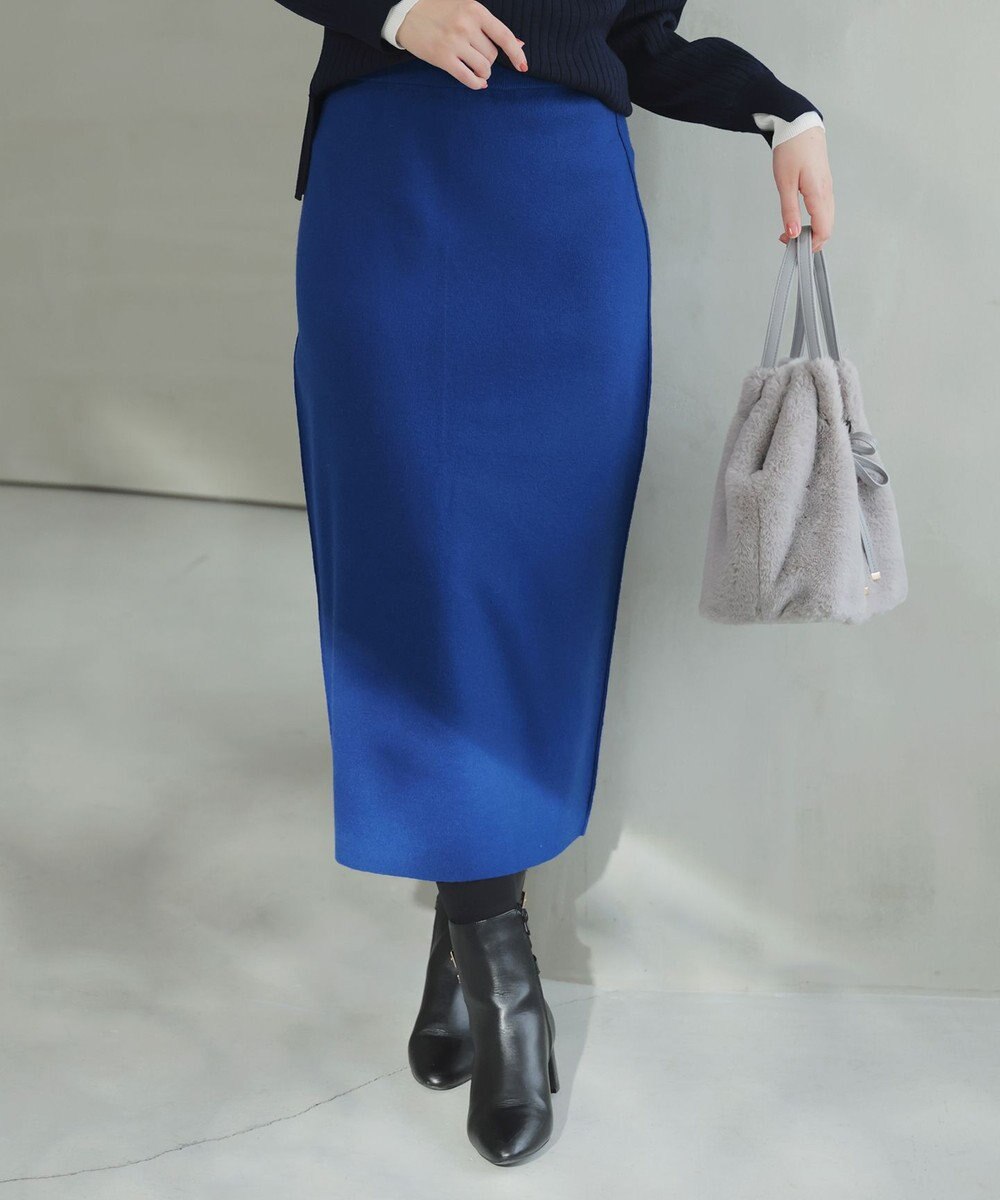 ANY SIS S CICA加工 ニット タイト スカート 