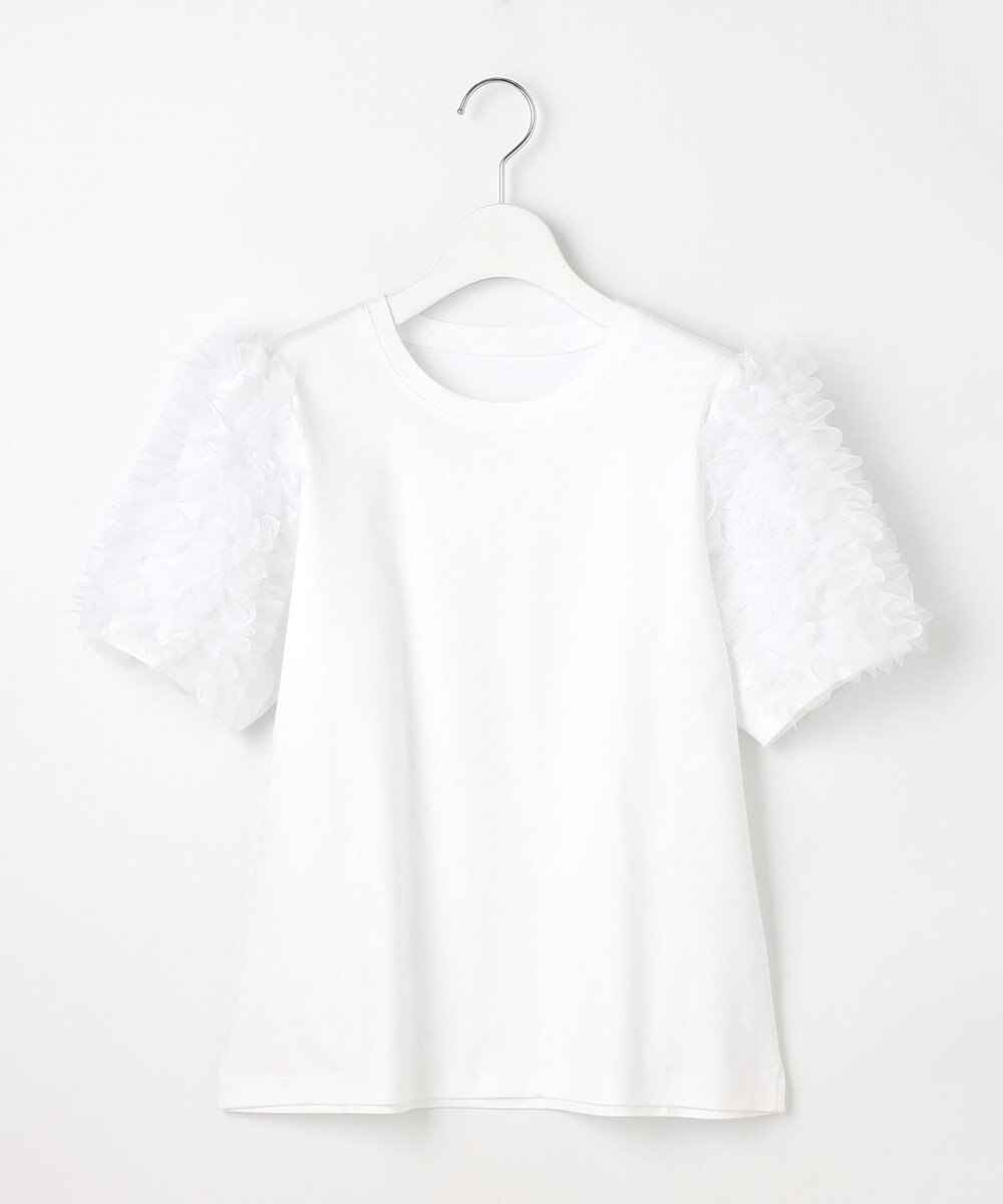 Feroux チュールスリーブ Tシャツ 