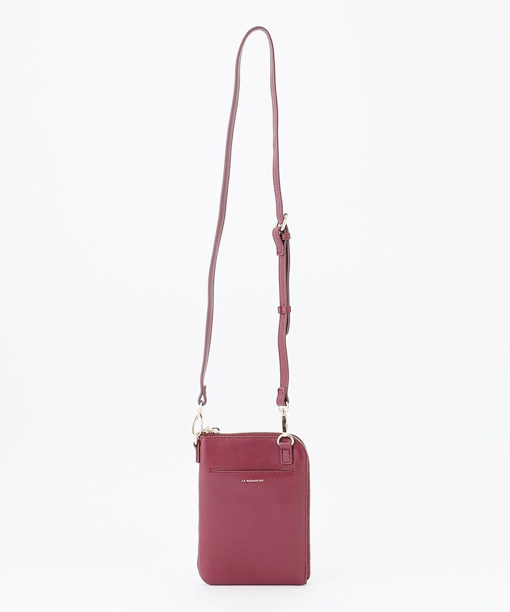 LA BAGAGERIE シープレザー　キルティングスマホショルダー 