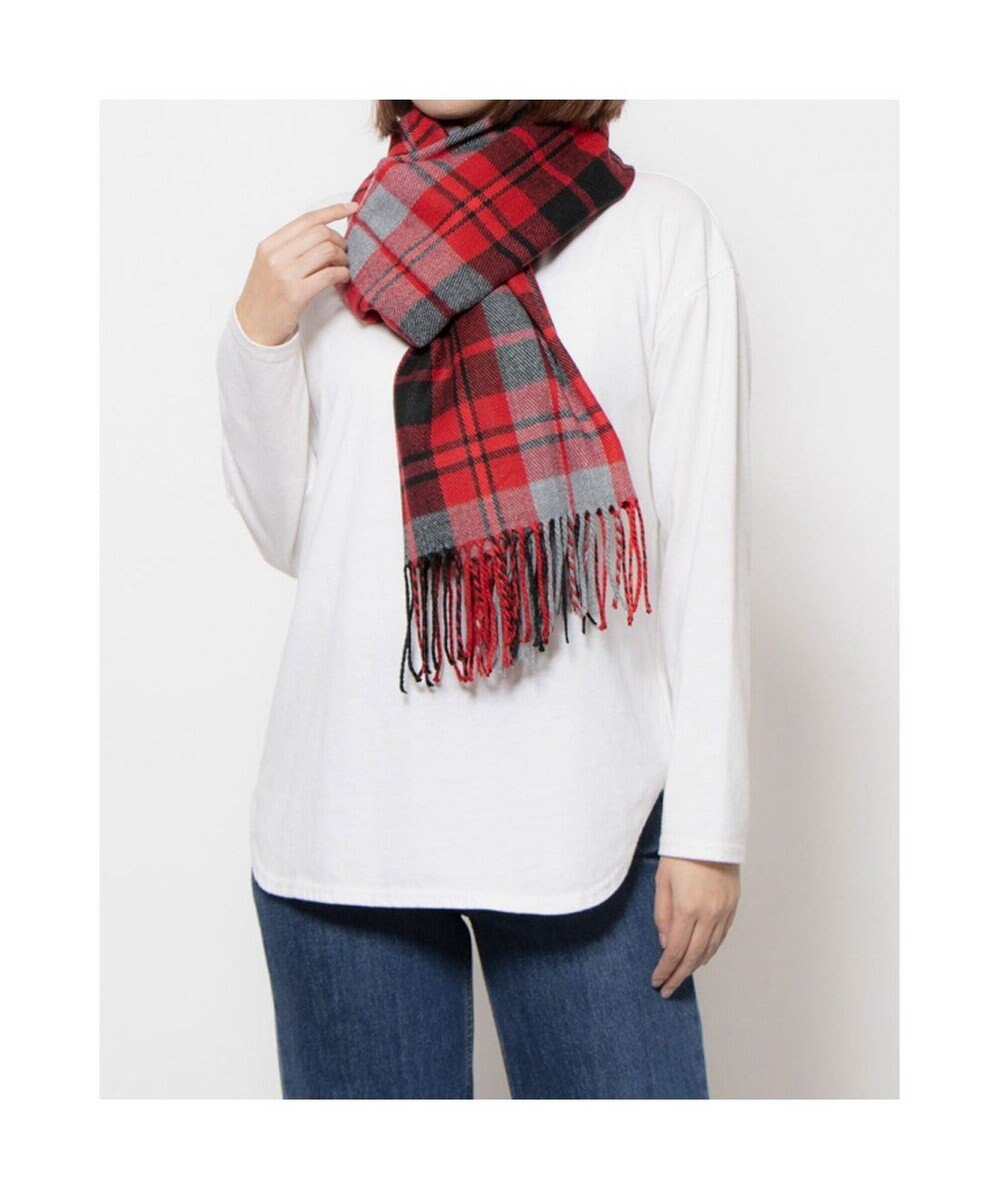 UNBILLION カシュネ cache nez / 静電チェック柄ストール 