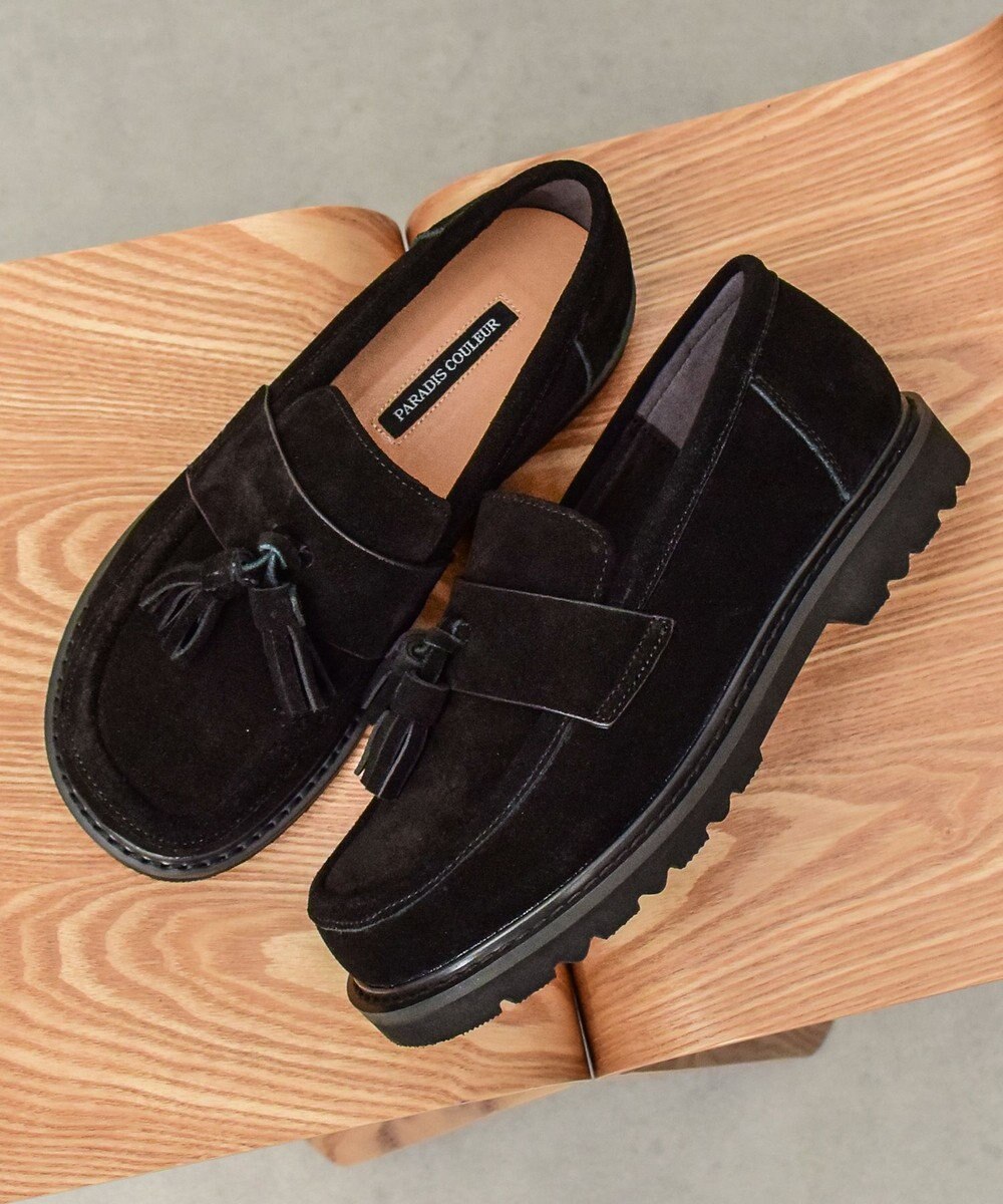 Bridget Birkin 【PARADIS COULEUR】オブリークトウタッセルローファー 