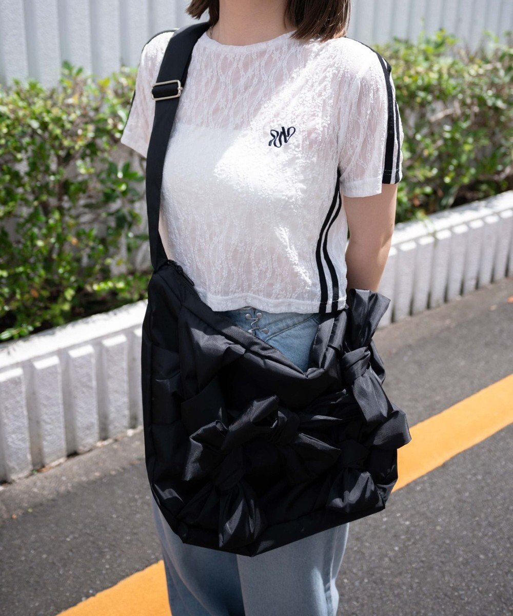 WEGO リボンデザインBIGショルダー 