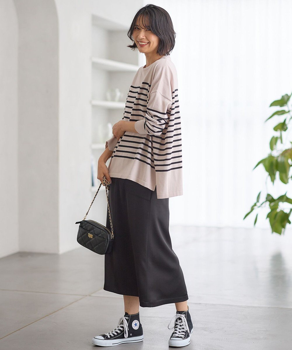 23区 【洗える】プレミアムビオコットン ビッグシルエット ニット 