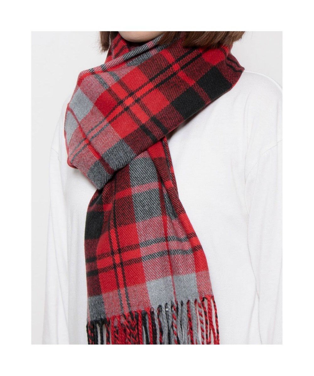 UNBILLION カシュネ cache nez / 静電チェック柄ストール 