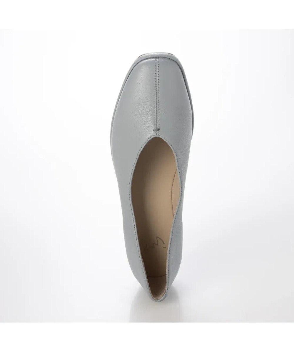 ing <ing>【WEB限定】【サスティナブル】スクエアトゥVカットフラットパンプス 