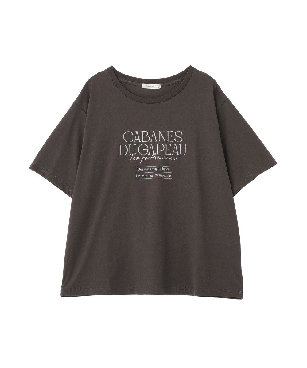 Green Parks 【適ON】多段きれい目ロゴＴシャツ 