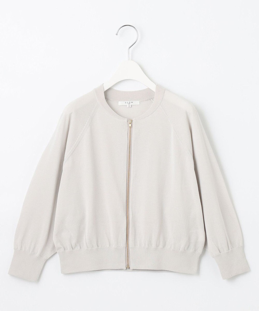 23区 【SLOW/洗える】シアージップカーディガン 