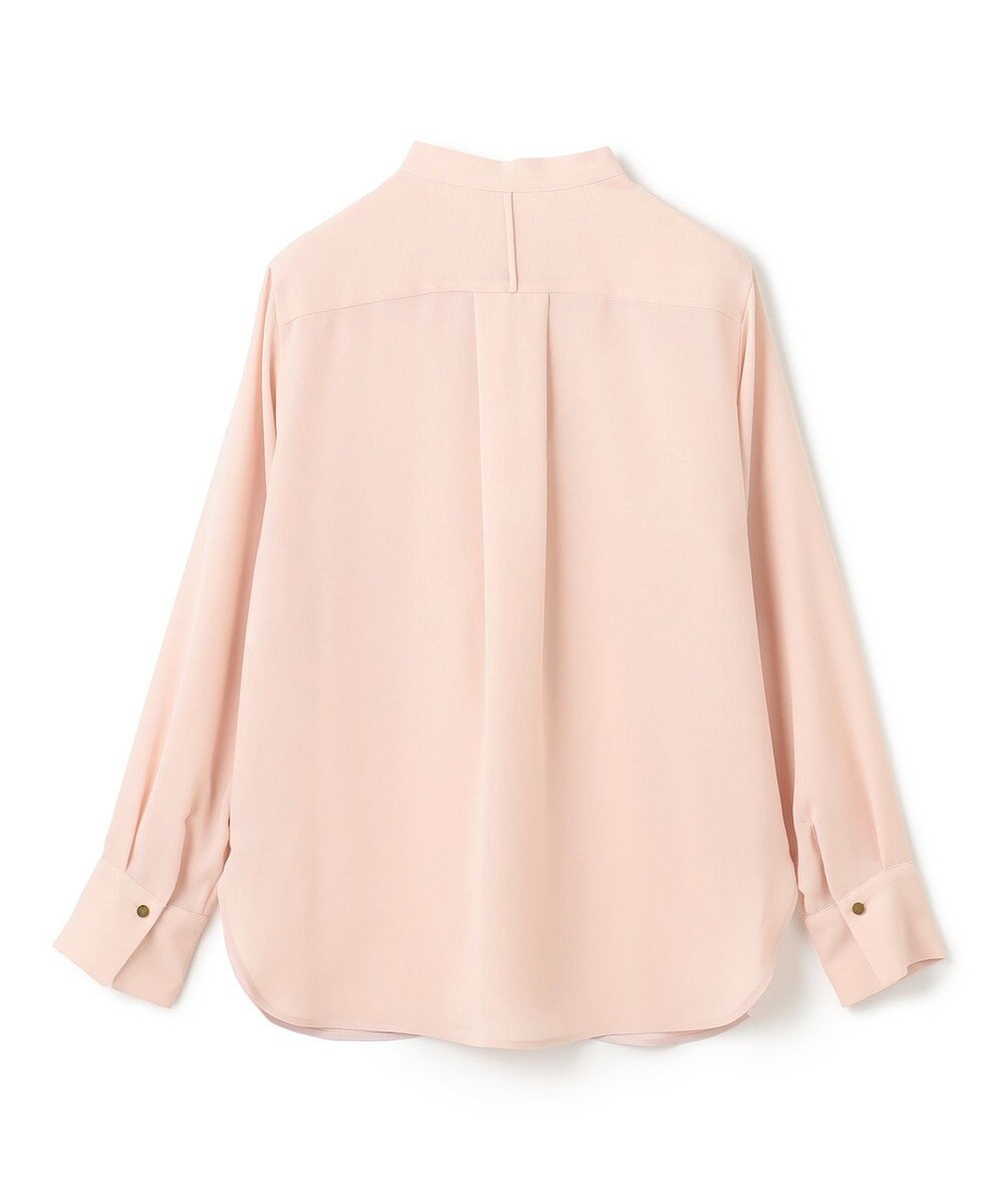 BEIGE， 【洗える】STOW / バンドカラーフリルブラウス 