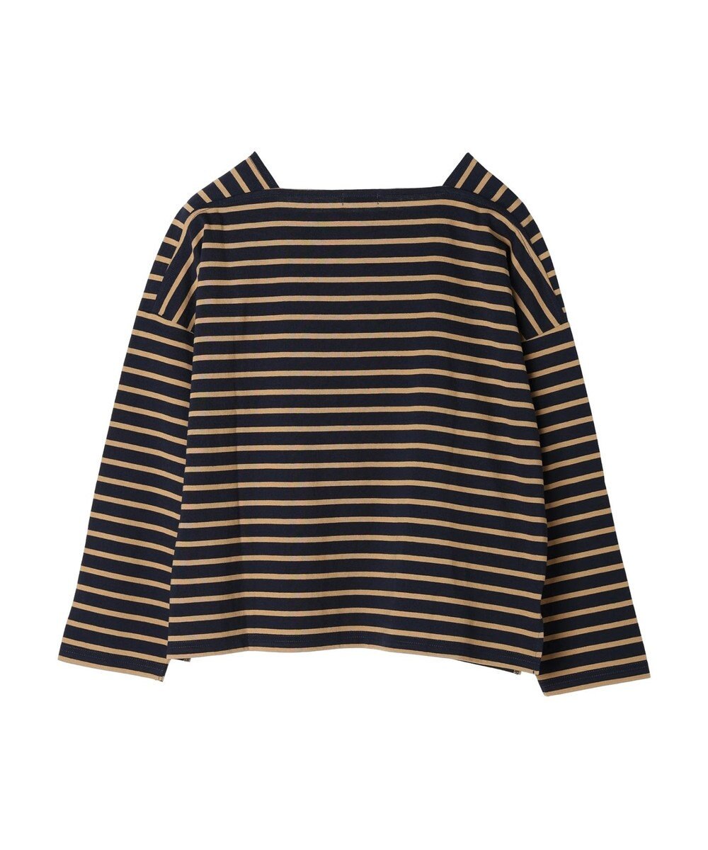 earth music&ecology スクエアボーダープルオーバー 